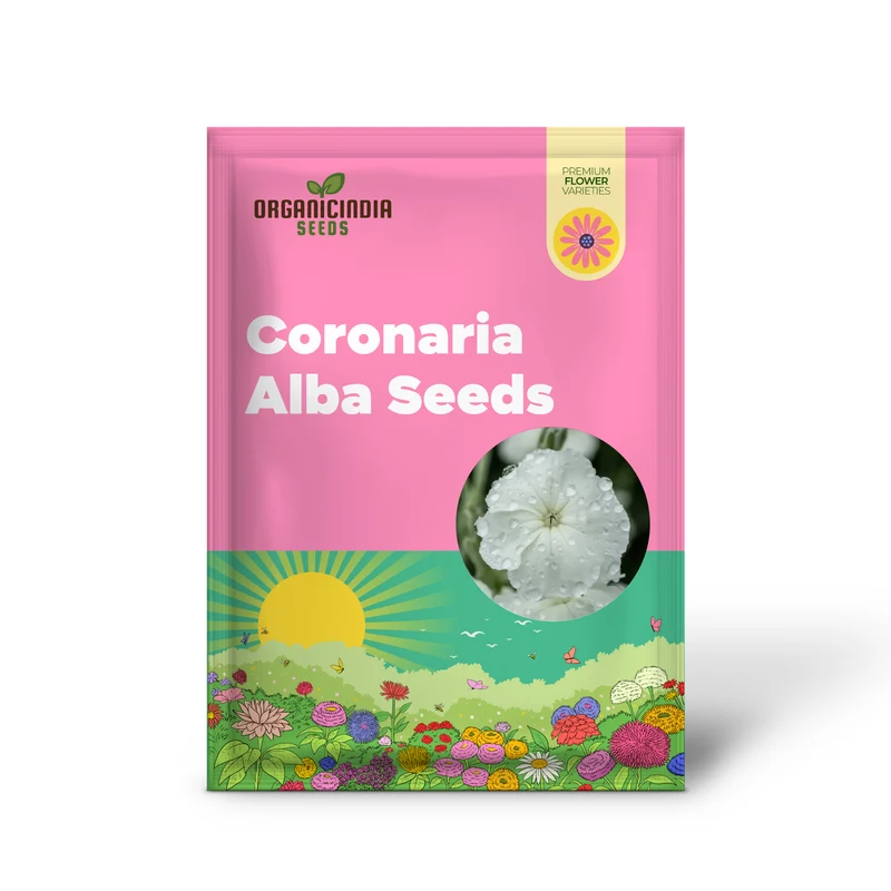 Lychnis Coronaria Alba Flower Seeds, Beautiful White Blooms for Your Garden, Premium Seeds for Gardening
