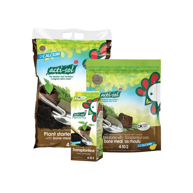 Acti-Sol Engrais Naturel 100% – Transplanteur avec Os Moulu 4-10-2