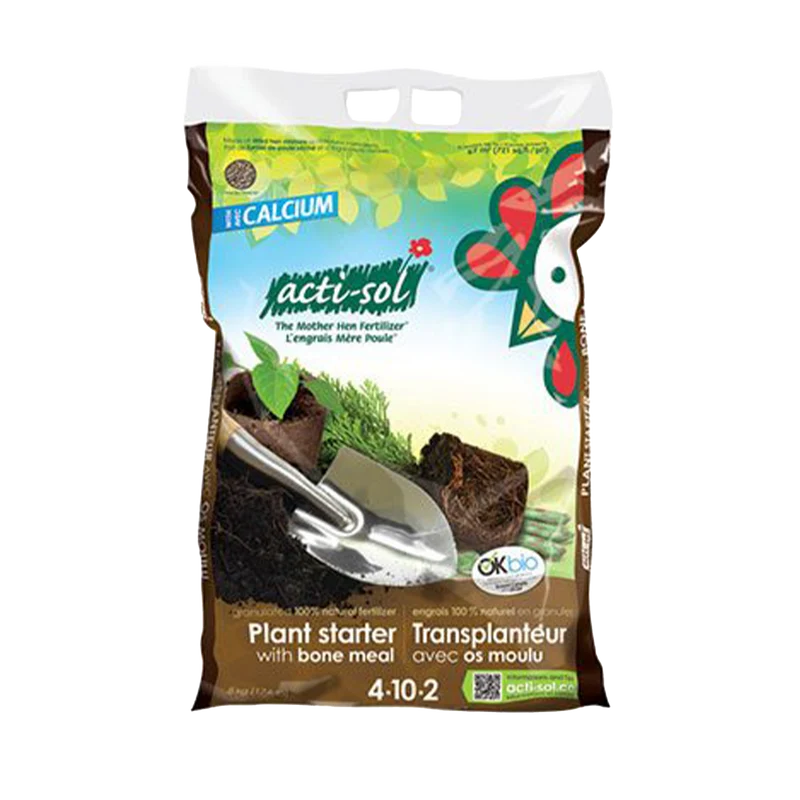Acti-Sol Engrais Naturel 100% – Transplanteur avec Os Moulu 4-10-2
