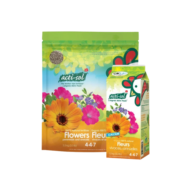 Acti-Sol Engrais 100% Naturel – Fleurs Vivaces et Annuelles 4-4-7