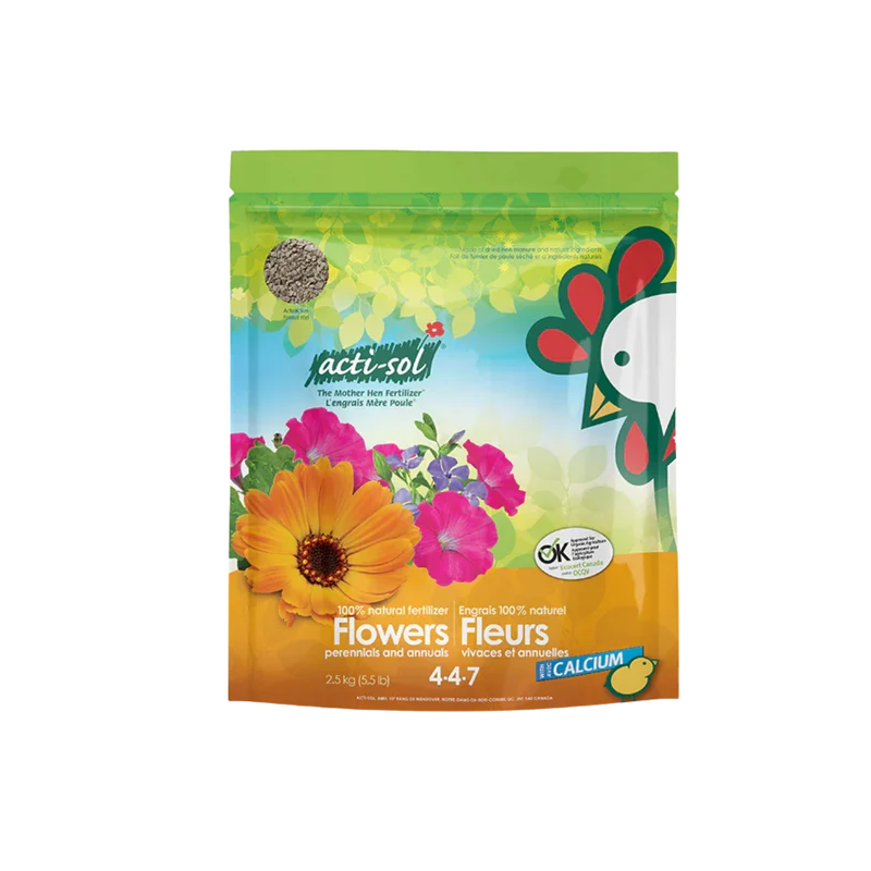 Acti-Sol Engrais 100% Naturel – Fleurs Vivaces et Annuelles 4-4-7