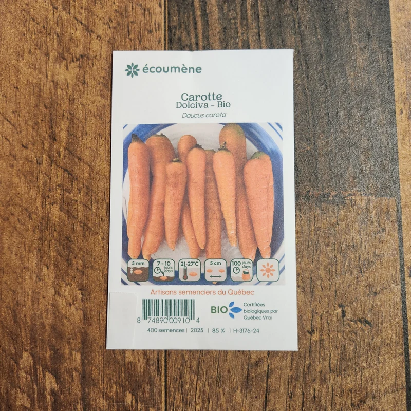 Carotte ‘Dolciva’ ( Daucus carota var. sativus )