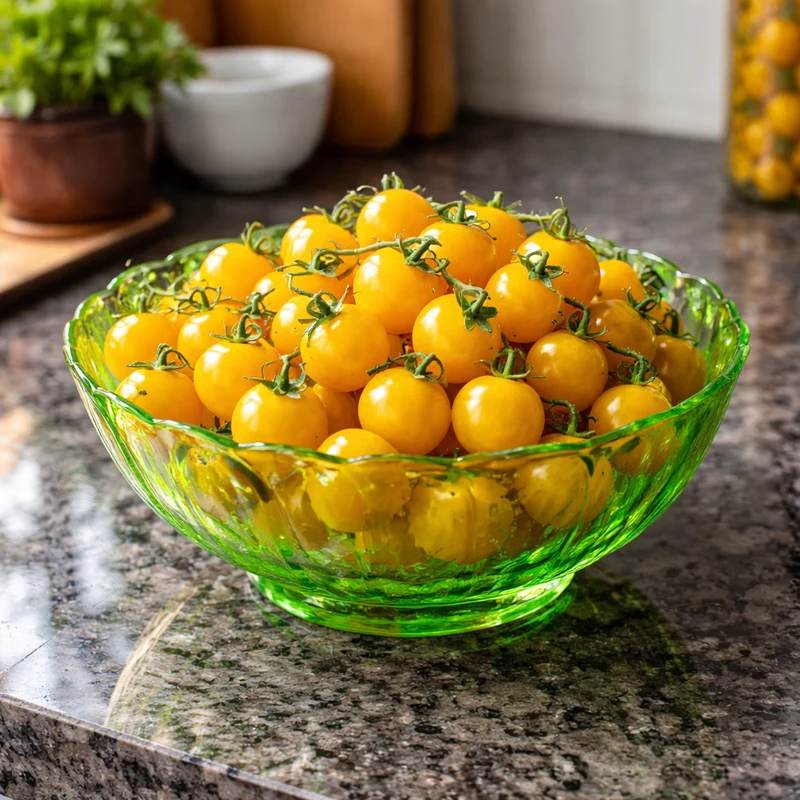 Tomate cerise ‘Yellow Canary’ ( Solanum lycopersicum )
