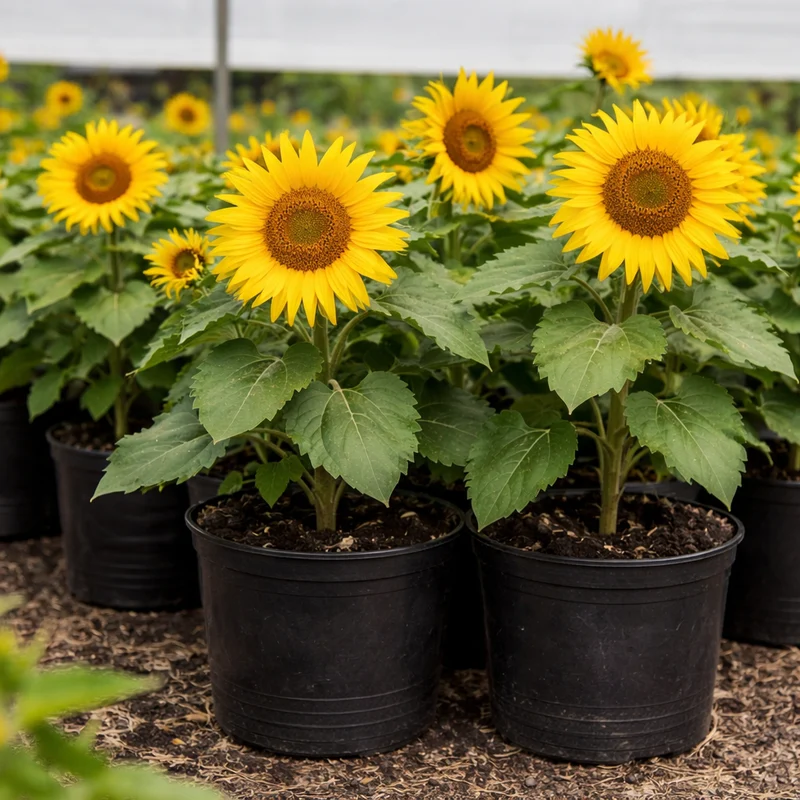 Tournesol nain ‘Éclipse’ ( Helianthus annuus )