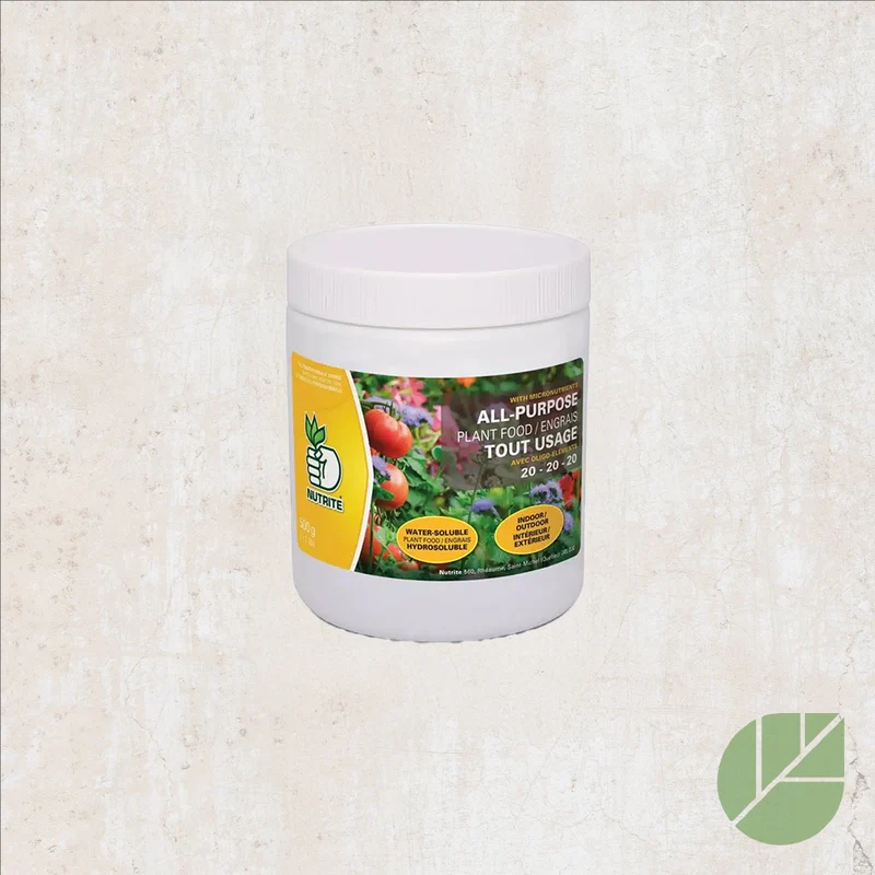 Engrais soluble tout usage 20-20-20 Nutrite