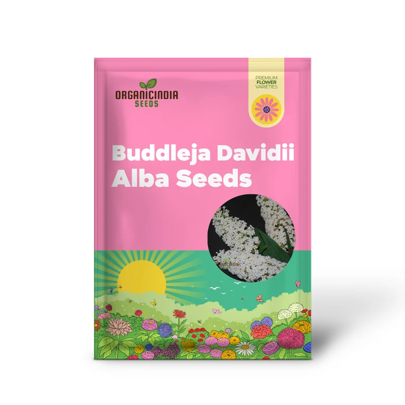 Buddleja Davidii Alba Seeds For Planting, Pure White Butterfly Bush for Stunning Garden Displays