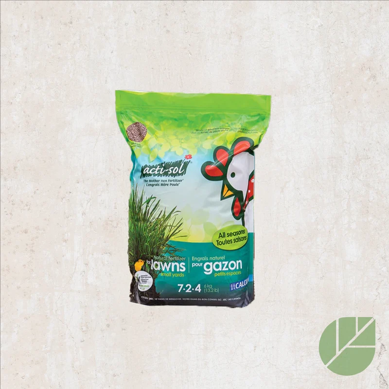 Acti-Sol Engrais Naturel Pour Gazon - Toutes saisons 7-2-4