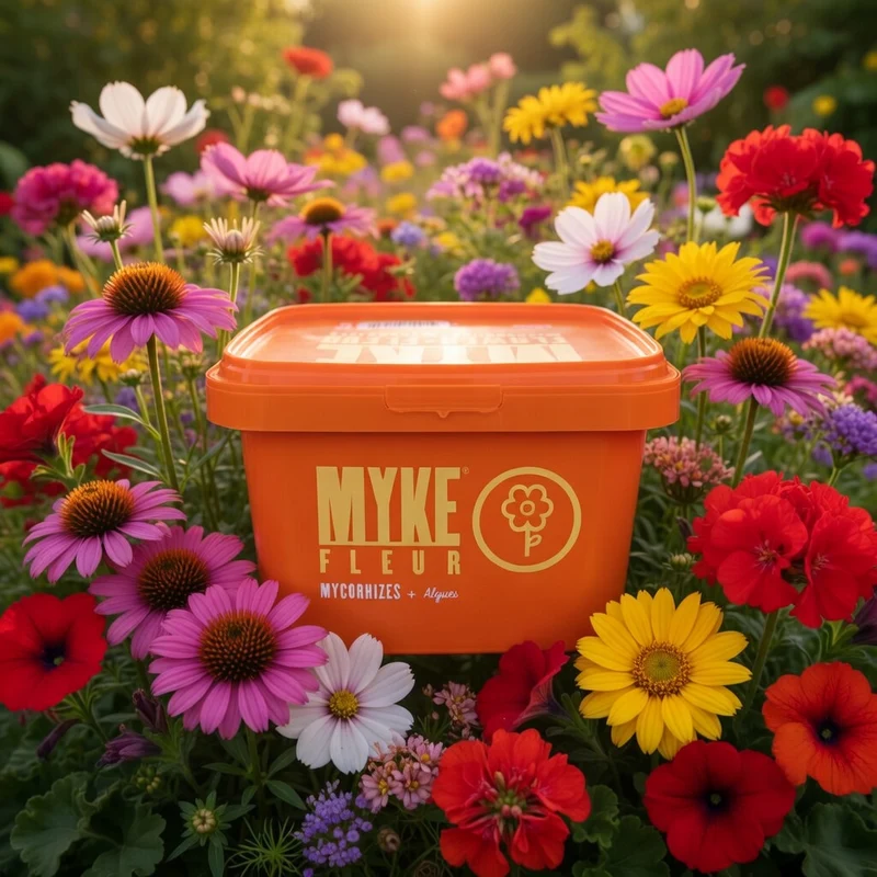 Mycorhizes MYKE pour fleurs avec algues marines