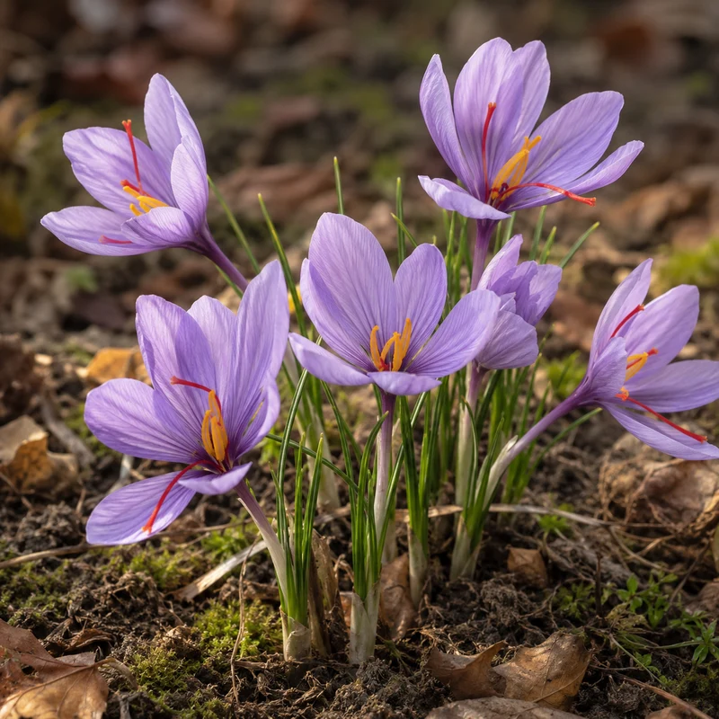 Crocus à safran ( Crocus sativus )