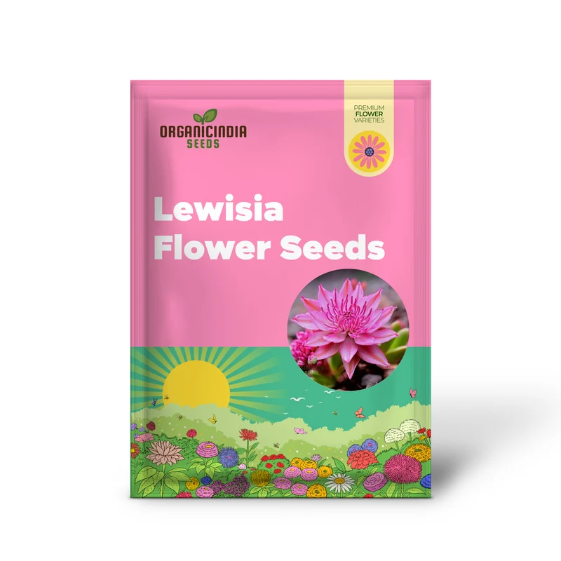 Mixed Lewisia Flower Seeds, High-Quality Flower Seeds for Planting and Gardening - Cultivate a Colorful and Vibrant Garden