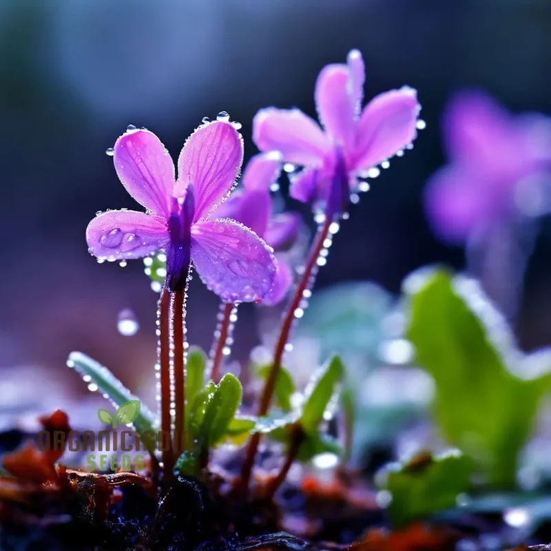 Pinguicula (Purple Butterwort) Carnivorous Plant Seeds – Unique Insect-Catching Flower Seeds for Gardening