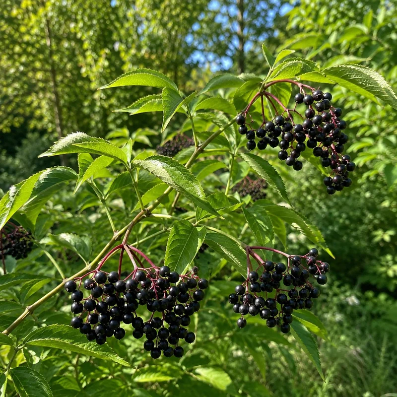Sureau du Canada ‘Maxima’ ( Sambucus canadensis ‘Maxima’)