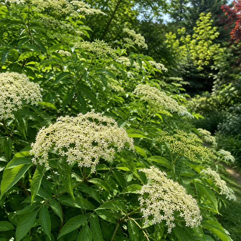 Sureau du Canada ‘Maxima’ ( Sambucus canadensis ‘Maxima’)