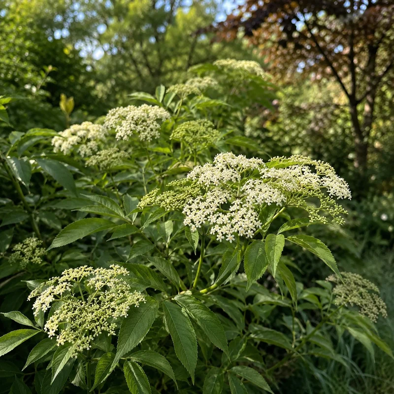 Sureau du Canada ‘Adams’ ( Sambucus canadensis ‘Adams’)