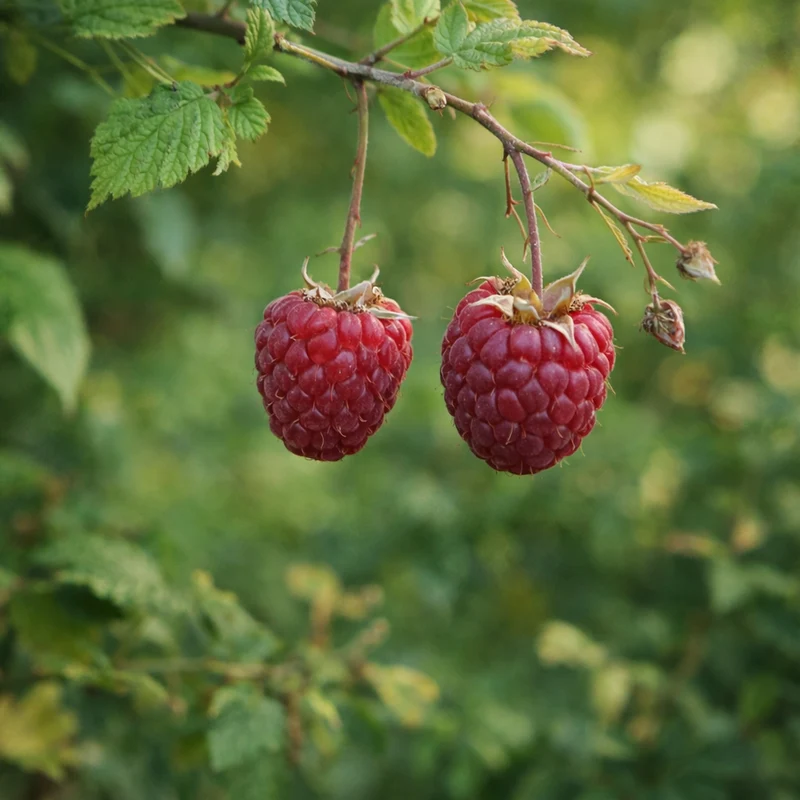 Framboisier pourpre ‘Royalty’ ( Rubus idaeus ‘Royalty’)