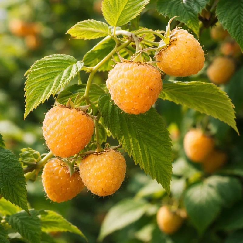 Framboisier jaune ‘Fall Gold’ ( Rubus idaeus ‘Fall Gold’)