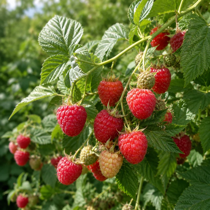 Framboisier remontant ‘Encore’ ( Rubus idaeus ‘Encore’)