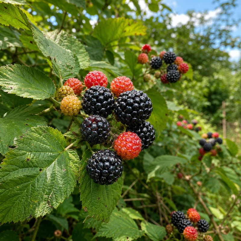 Framboisier noir ‘Cumberland’ ( Rubus idaeus ‘Cumberland’)