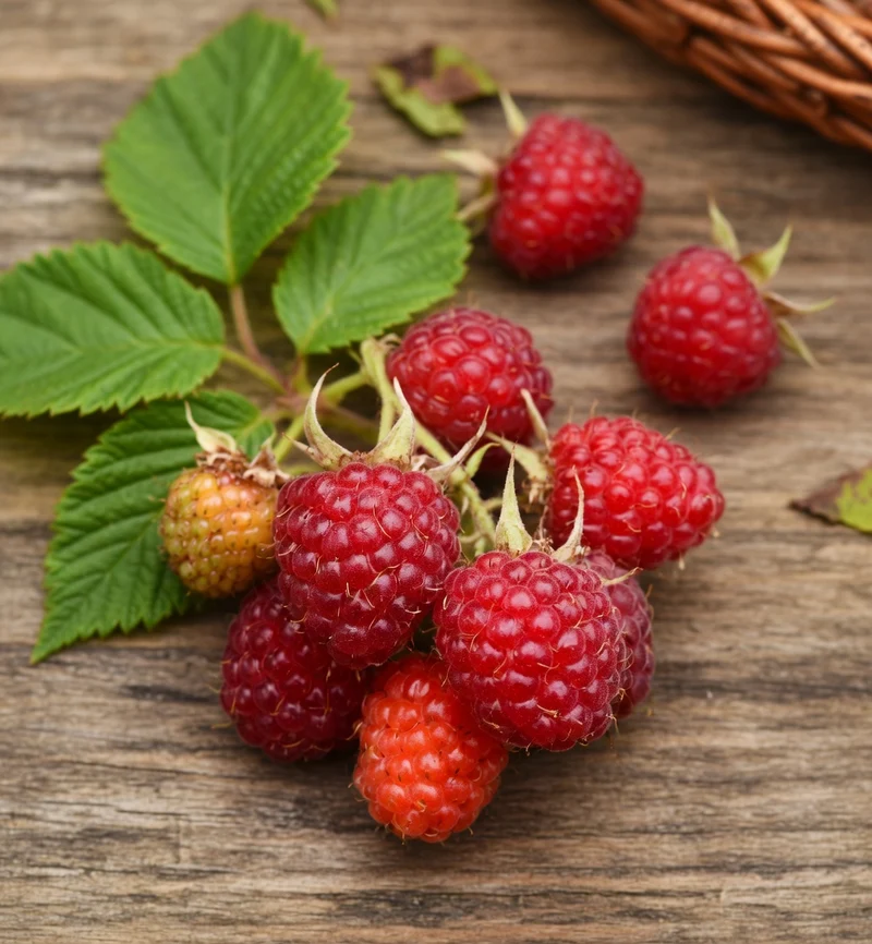 Framboisier remontant ‘Caroline’ ( Rubus idaeus ‘Caroline’)
