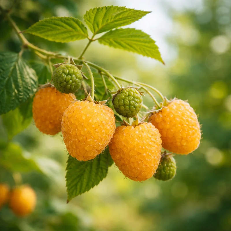 Framboisier jaune ‘Anne’ ( Rubus idaeus ‘Anne’)