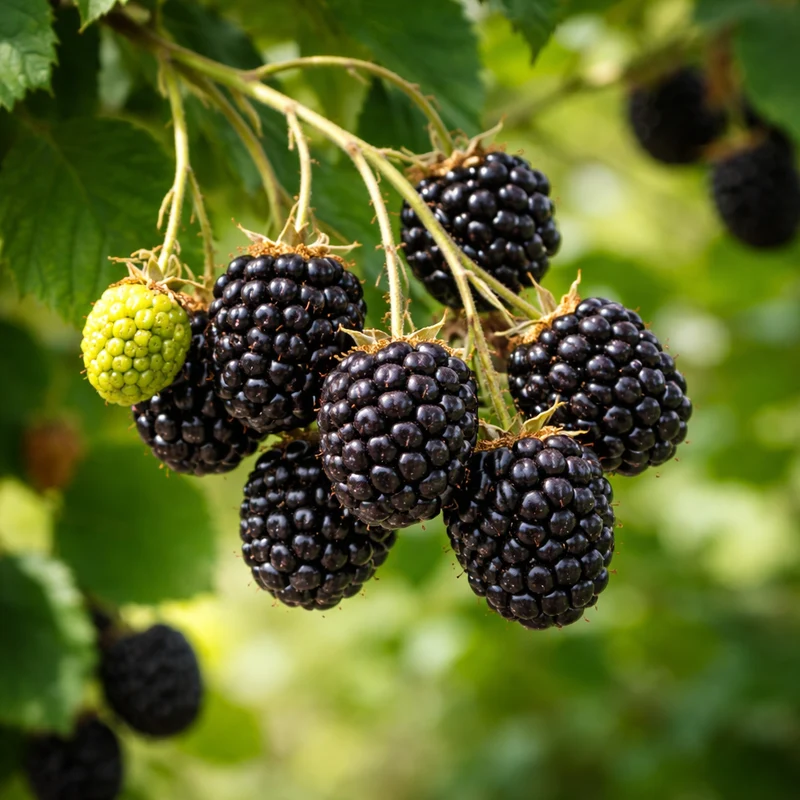 Mûrier rustique ‘Perron Noir’ ( Rubus fruticosus ‘Perron Noir’)