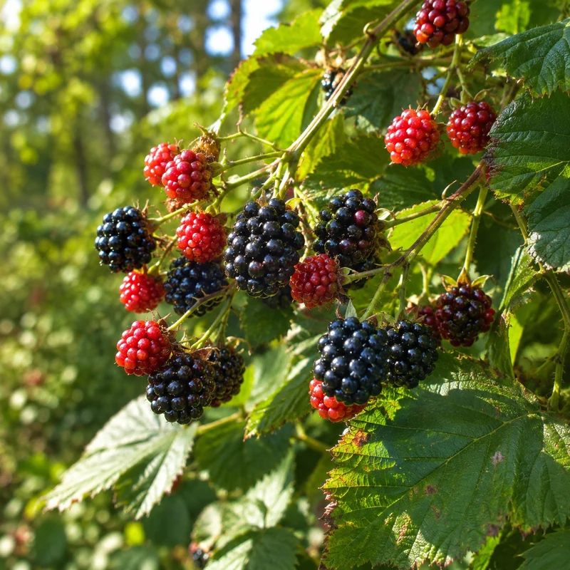 Mûrier sans épines ‘Arapaho’ ( Rubus fruticosus ‘Arapaho’)