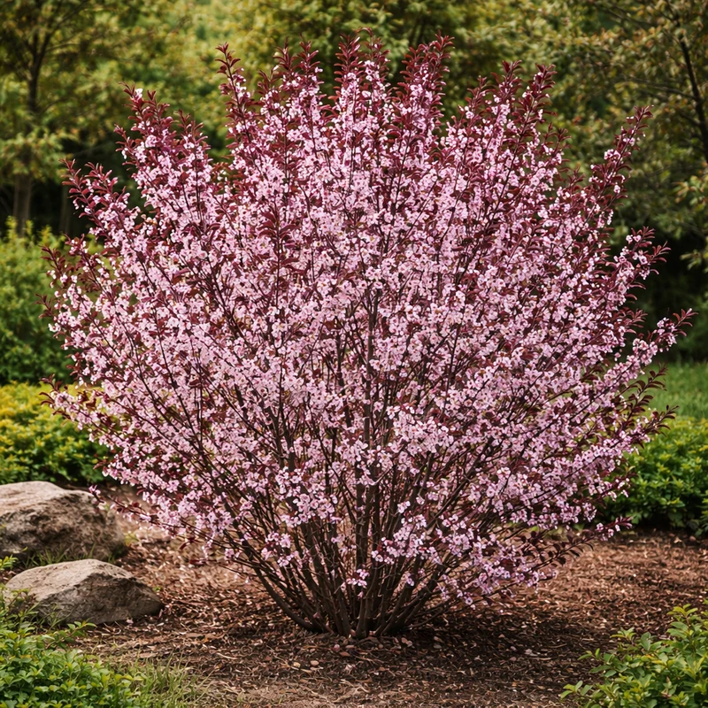 Prunier à feuilles pourpres ( Prunus × cistena )