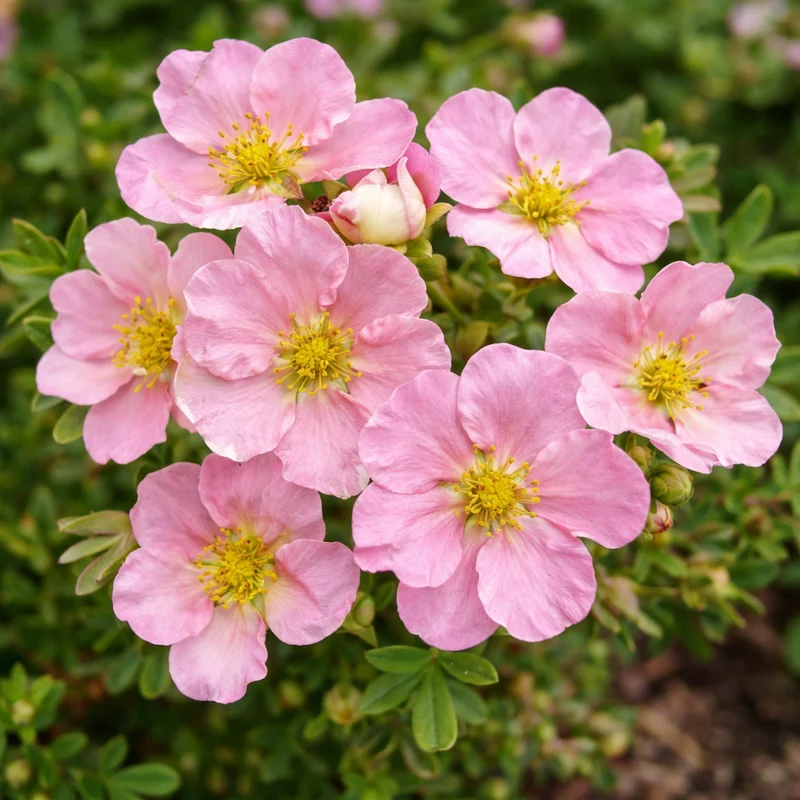 Potentille arbustive ‘Pink Beauty’ ( Potentilla fruticosa ‘Pink Beauty’)