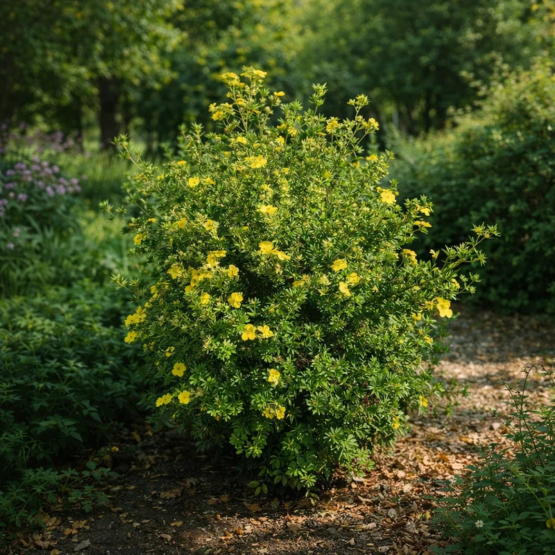 Potentille arbustive ‘Goldfinger’ ( Potentilla fruticosa ‘Goldfinger’)