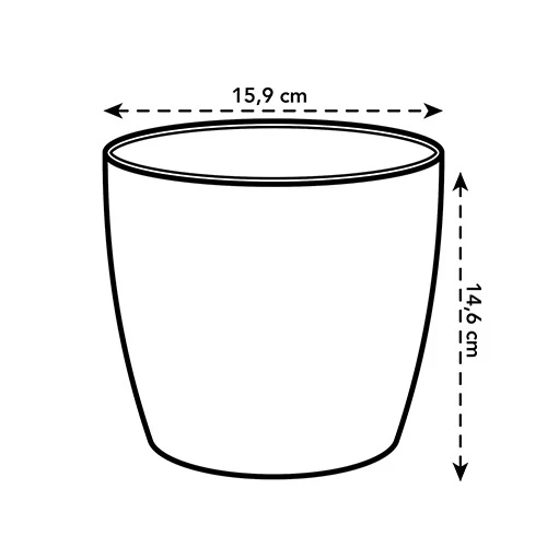 Cache-pot Brussels Round anthracite ELHO