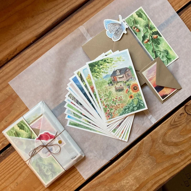 Collection "Les Saisons" • 12 Cartes illustrées • Édition Limitée