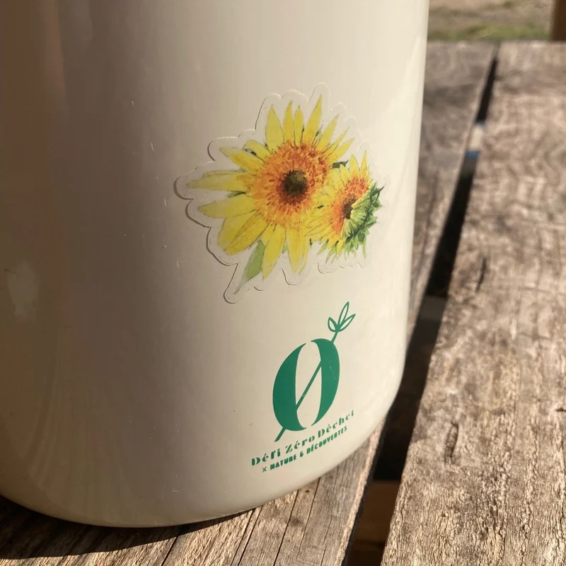 Sticker "Tournesol" • Autocollant en vinyle transparent