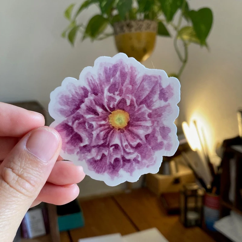 Sticker "Cosmos" • Autocollant en vinyle transparent