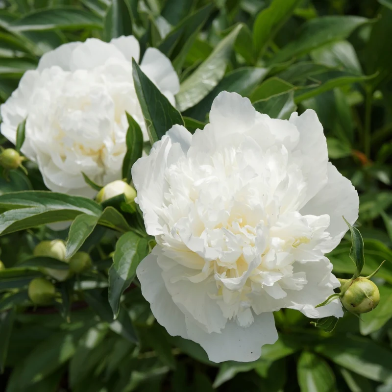Paeonia lactiflora 'Duchesse de Nemours' – Pivoine 'Duchesse de Nemours'