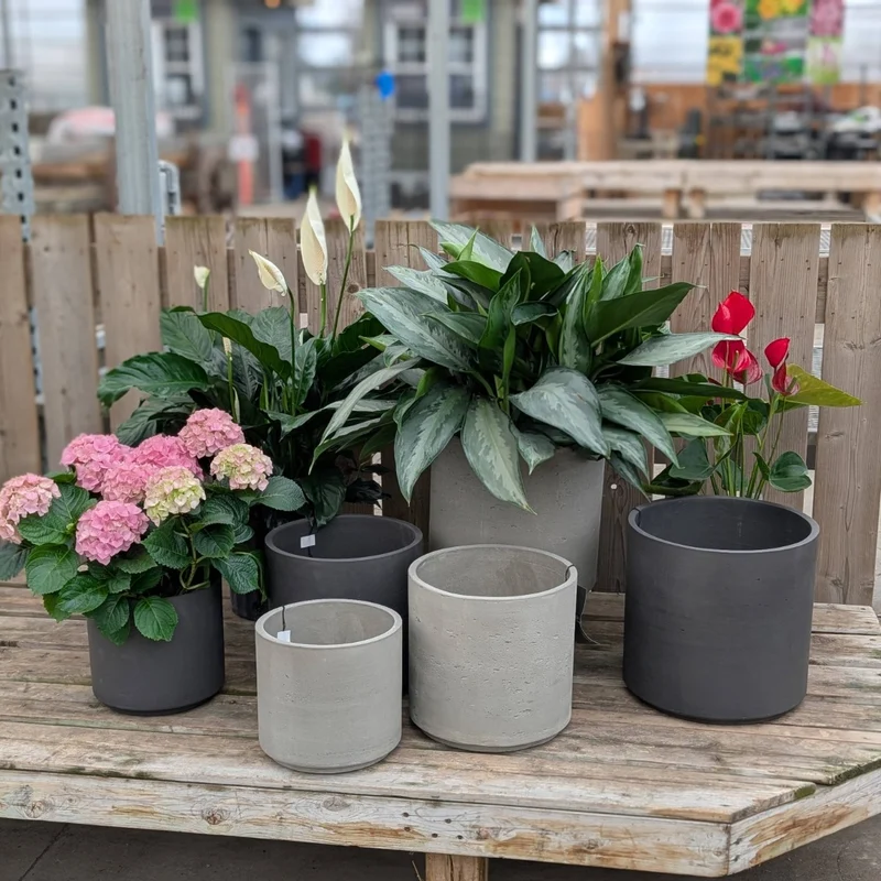 Collection de pots Chicago par Giojardin – Fibrociment avec drainage