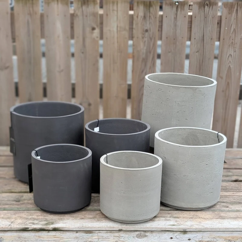 Collection de pots Chicago par Giojardin – Fibrociment avec drainage