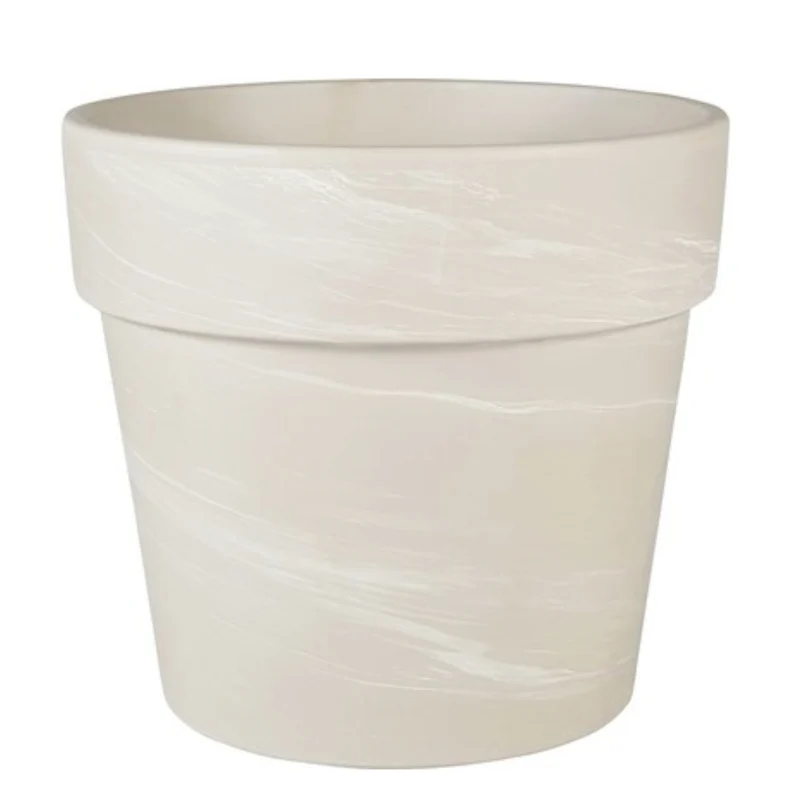 Pot terre cuite Calima Granit blanc