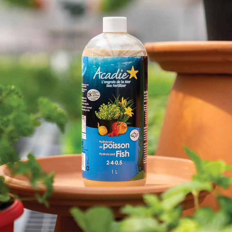 Engrais d'Hydrolysat de poisson Acadie 100% naturel