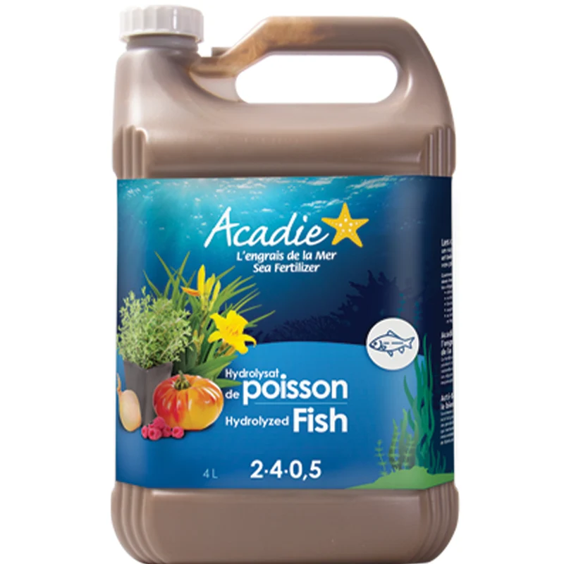 Engrais d'Hydrolysat de poisson Acadie 100% naturel