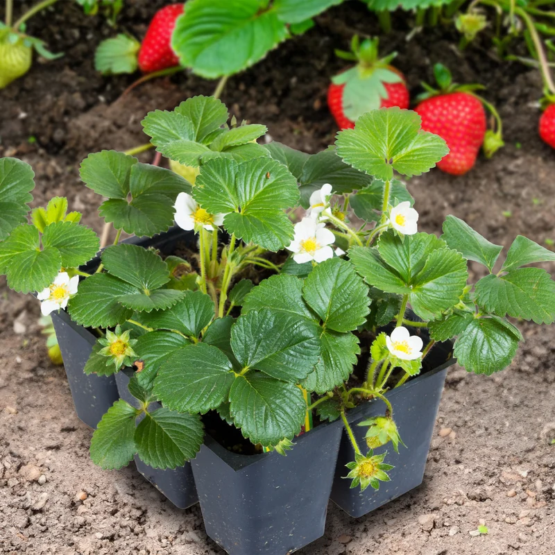 Sélection de Fraisiers - plateau de 6 plants