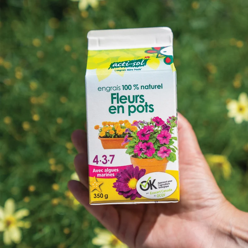 Engrais Fleurs Annuelles en pot 4-3-7 100% naturel