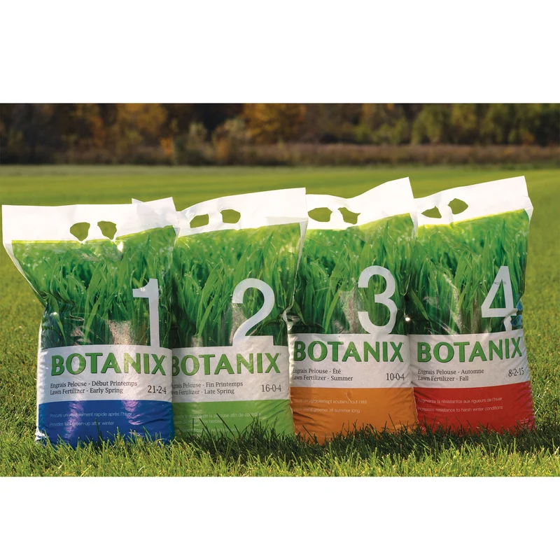 Programme d'engrais à pelouse Botanix NATUR - 4 étapes (Saison Complète)