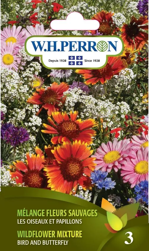 Mélange fleurs sauvages 'Les Oiseaux Et Papillons' - Semences