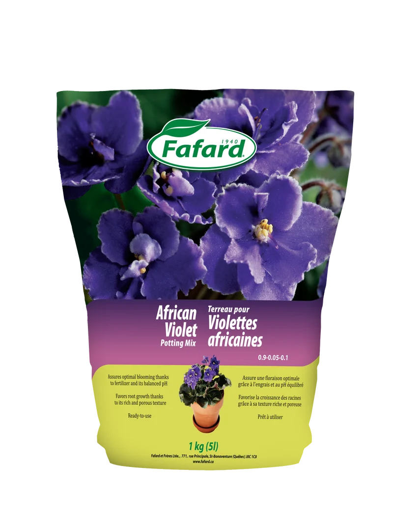 Terreau d'empotage pour violettes africaines