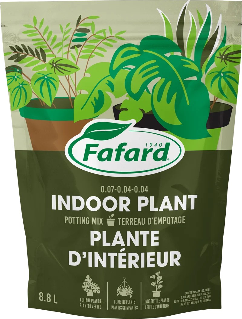 Terreau d'empotage pour plantes d'intérieur et tropicales