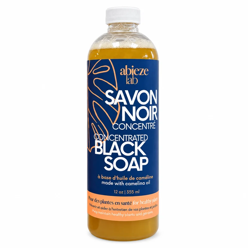 Savon noir concentré Abieze Lab à l'huile de caméline – 355 ml