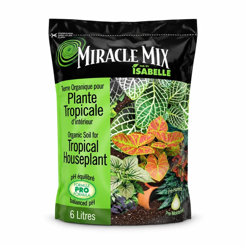 Terreau pour plantes tropicales Miracle Mix – 6 L