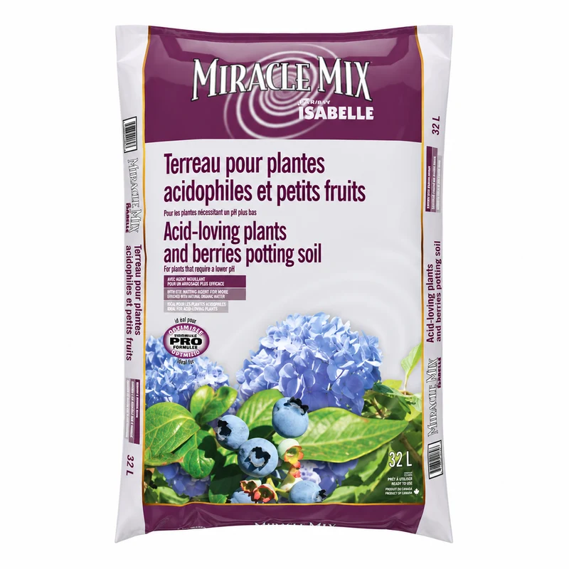 Terreau pour plantes acidophiles et petits fruits – 32 L