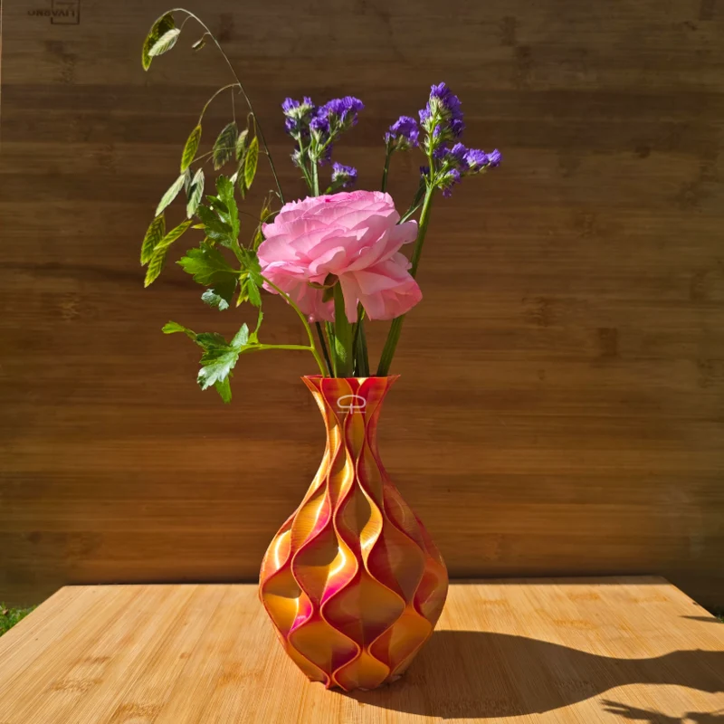 Sinus 3D Geprinte Vaas 16 cm