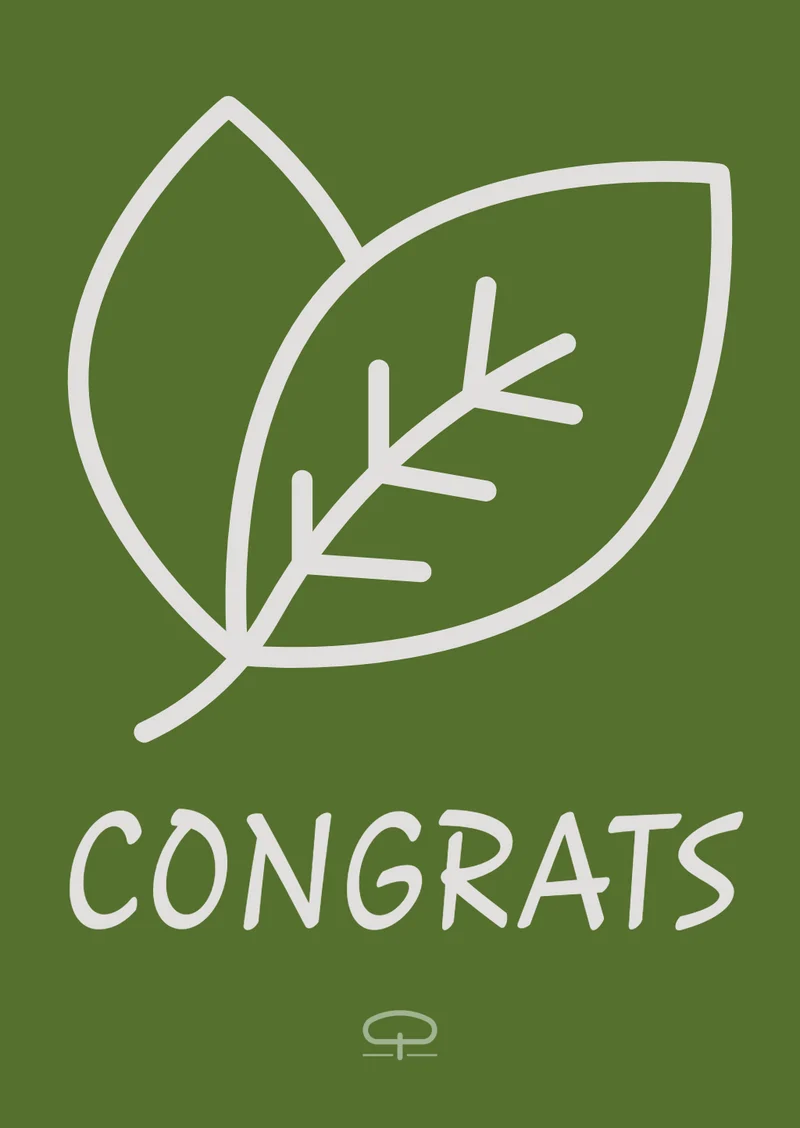 Wenskaart - congrats